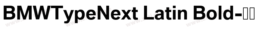 BMWTypeNext Latin Bold字体转换